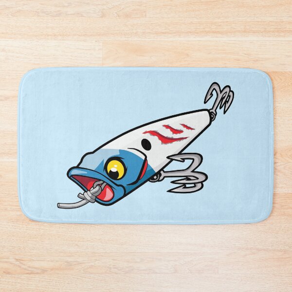 Item preview, Popper Attack Fishing Lure - Blue White designed and sold by BlueSkyTheory.