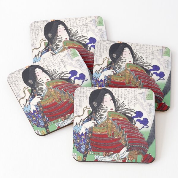 Item preview, Japanese ukiyo-e woodblock print of the great female samurai, Tomoe Gozen by Tsukioka Yoshitoshi designed and sold by neworderu2.