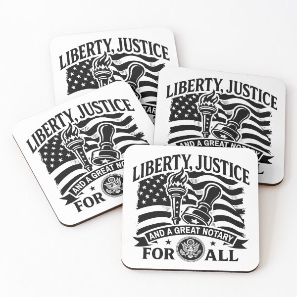 Item preview, Liberty & Justice for Notaries - Lady Liberty Legal Design designed and sold by NotaryLife.