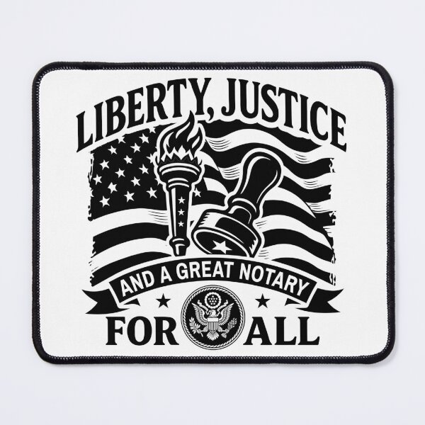 Item preview, Liberty & Justice for Notaries - Lady Liberty Legal Design designed and sold by NotaryLife.