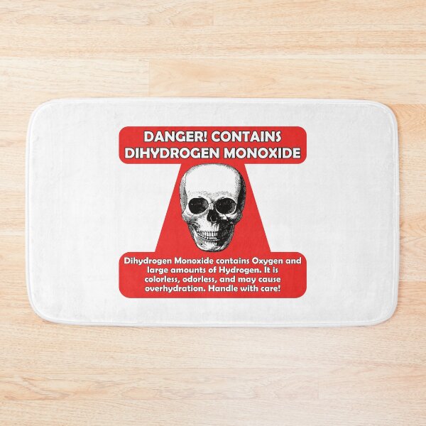 Item preview, Dihydrogen Monoxide Warning With Vintage Skull designed and sold by TheRainFamily.
