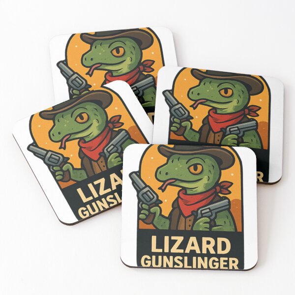 Item preview, Lizard Gunslinger – Scales and Six-Shooters designed and sold by DAYandMONTH.