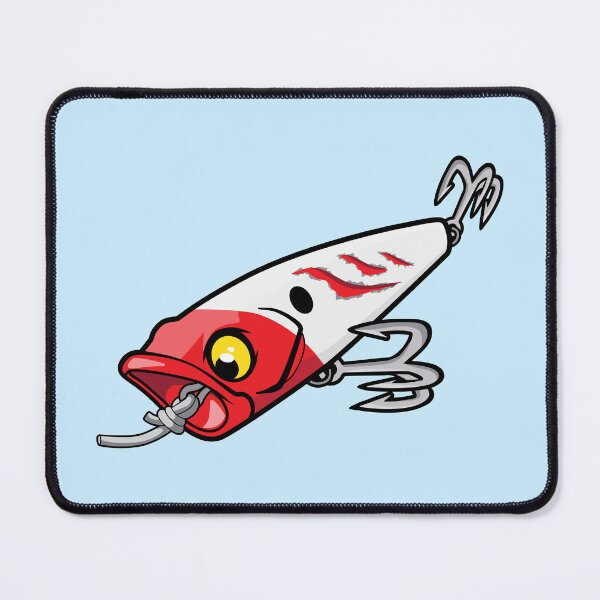 Item preview, Popper Attack Fishing Lure - Red White designed and sold by BlueSkyTheory.