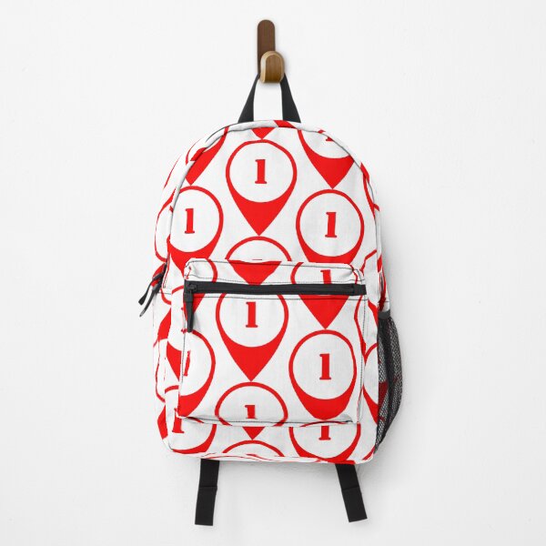 Item preview, Number 1 (one) Map Marker – Red Stencil Style Design designed and sold by Ching Teoh.