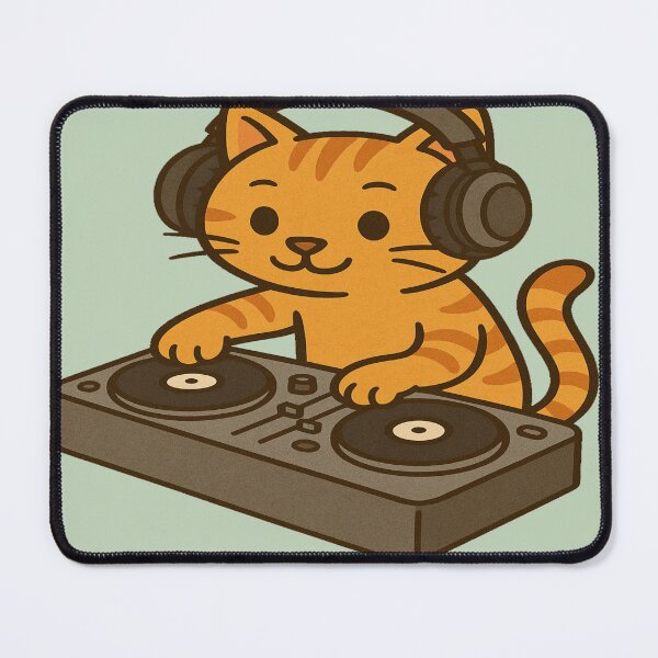Item preview, Ginger Cat Using DJ Booth  designed and sold by Brontox.
