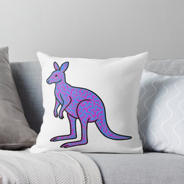 Item preview, Pink & Blue Kangaroo designed and sold by CazDPhotos.