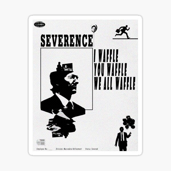 Item preview, Severance - Waffle Party Corporate Dystopia Poster designed and sold by Vexo P.