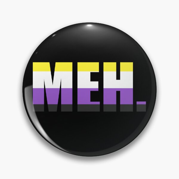 Item preview, "MEH" Enby Nonbinary NB Queer Pride Flag Graphic designed and sold by BluOddities.