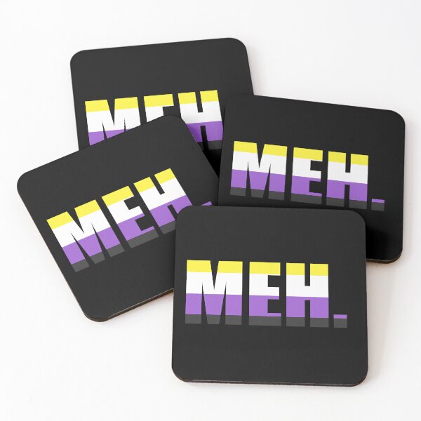 Item preview, "MEH" Enby Nonbinary NB Queer Pride Flag Graphic designed and sold by BluOddities.