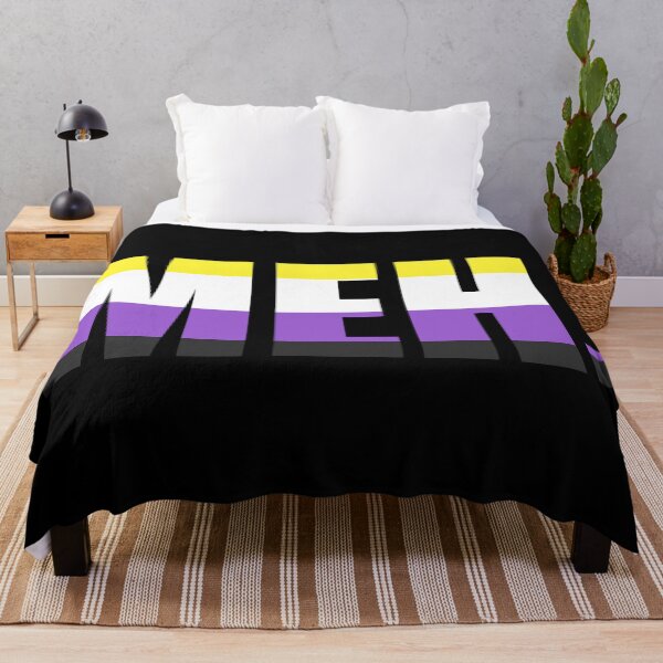 Item preview, "MEH" Enby Nonbinary NB Queer Pride Flag Graphic designed and sold by BluOddities.