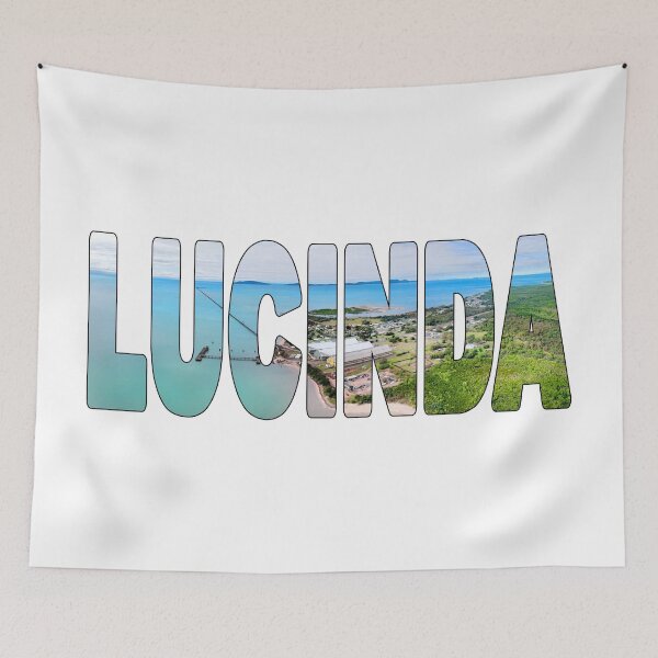 Item preview, LUCINDA - Aerial Calm Day Sugar Terminal Jetty North QLD designed and sold by Adam Gormley.