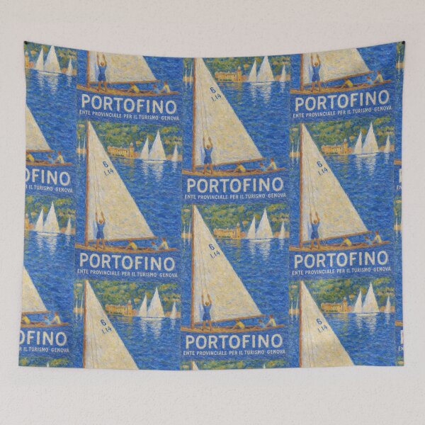 Item preview, 1941 PORTOFINO Italy Travel Poster designed and sold by retrographics.