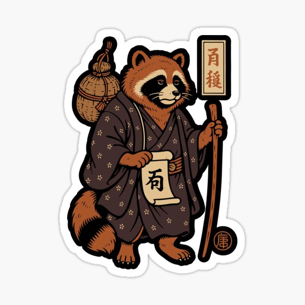 Item preview, Yokai Tanuki (Japanese demon) designed and sold by moosesclub.
