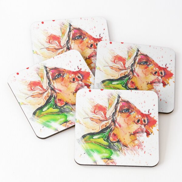 Item preview, Bold Watercolour Expression – Abstract Portrait of Inner Strength designed and sold by unikkk.