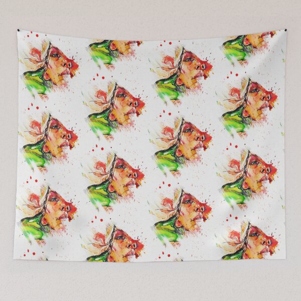 Item preview, Bold Watercolour Expression – Abstract Portrait of Inner Strength designed and sold by unikkk.