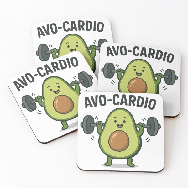 Item preview, Avo-Cardio – Workout Avocado designed and sold by IllustrifyArts.