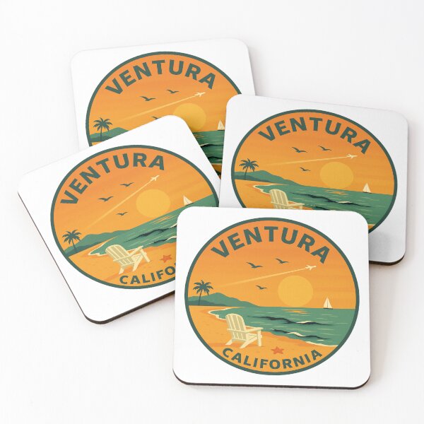 Item preview, Vintage Ventura Sunset Stickers - California Coastal Aesthetic designed and sold by CircinusStore.