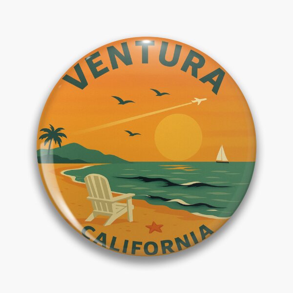Item preview, Vintage Ventura Sunset Stickers - California Coastal Aesthetic designed and sold by CircinusStore.