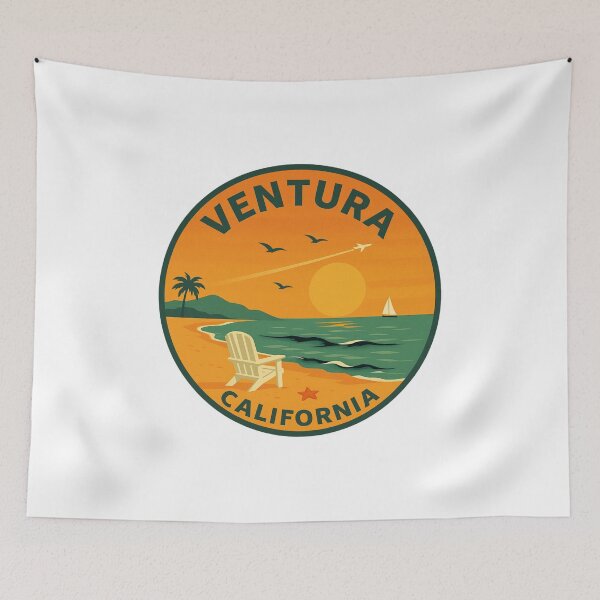 Item preview, Vintage Ventura Sunset Stickers - California Coastal Aesthetic designed and sold by CircinusStore.