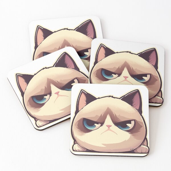 Item preview, Grumpy Cat – Nope Face Sticker designed and sold by luminumance.