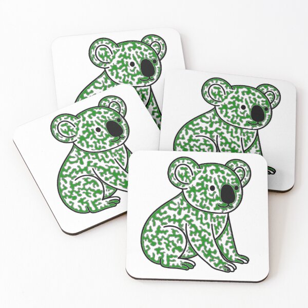 Item preview, Koala green & white designed and sold by CazDPhotos.