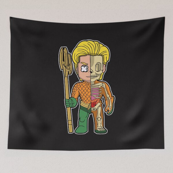 Item preview, Chibi Aquaman Half Skeleton designed and sold by Pengadaan x Merch.