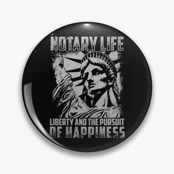 Item preview, Notary Life – Liberty & The Pursuit of Happiness Grunge Design designed and sold by NotaryLife.