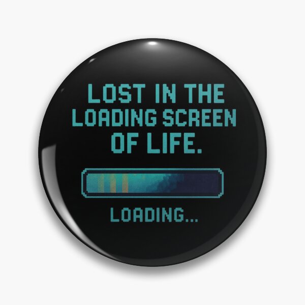 Item preview, Lost in the Loading Screen of Life – Pixel Art Existential Design designed and sold by thesnakeater.