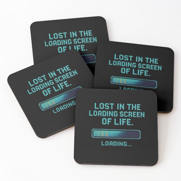 Item preview, Lost in the Loading Screen of Life – Pixel Art Existential Design designed and sold by thesnakeater.