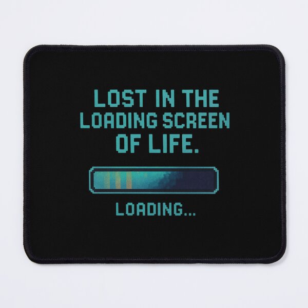 Item preview, Lost in the Loading Screen of Life – Pixel Art Existential Design designed and sold by thesnakeater.