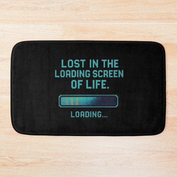 Item preview, Lost in the Loading Screen of Life – Pixel Art Existential Design designed and sold by thesnakeater.