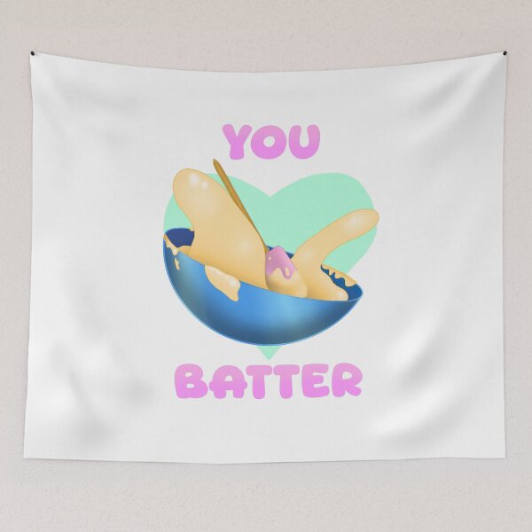 Artikelvorschau, Süße Affirmationen "YOU BATTER" Süße motivierende Backgrafik entworfen und verkauft von BluOddities.