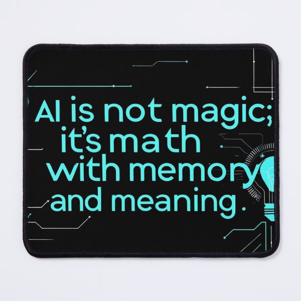 Item preview, AI: Math, Memory & Meaning designed and sold by rohan71.