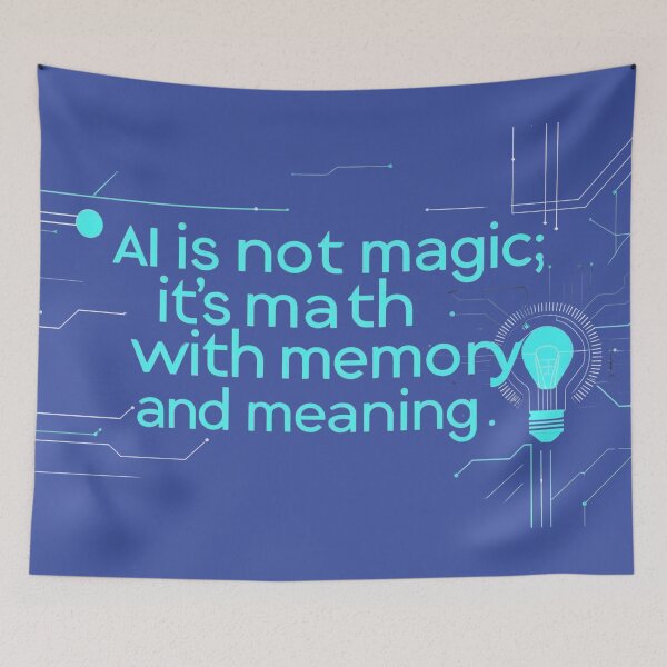 Item preview, AI: Math, Memory & Meaning designed and sold by rohan71.