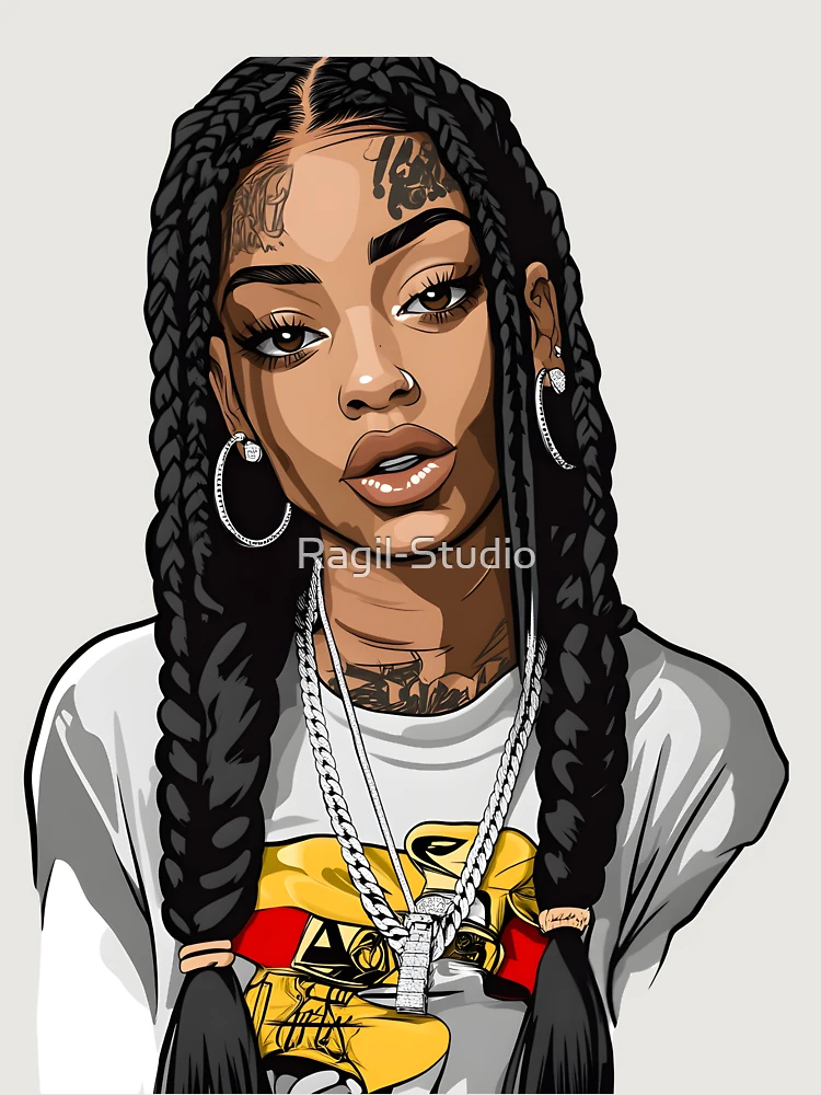 Thumbnail 6 of 6, Premium Oversized Sweatshirt, Pastel Queen Rapper designed and sold by Ragil-Studio.