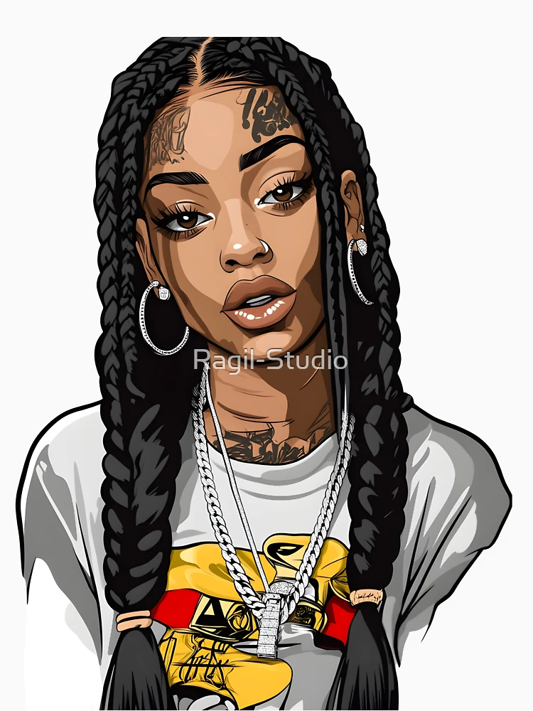 Thumbnail 6 of 6, Pullover Hoodie, Pastel Queen Rapper designed and sold by Ragil-Studio.