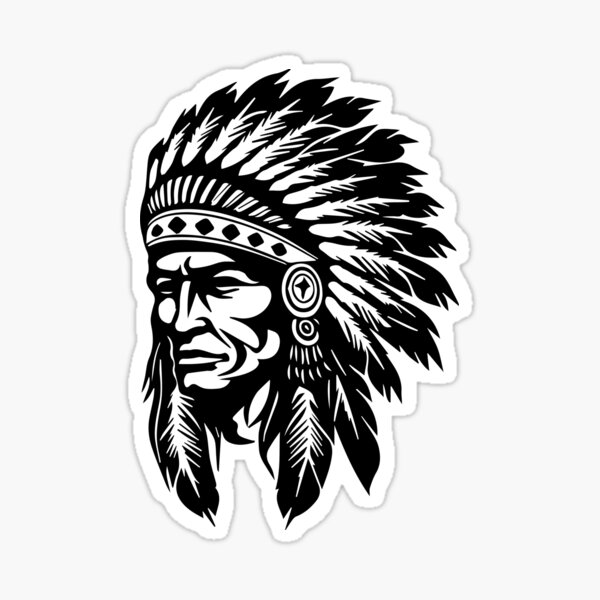 Item preview, Native American Chief designed and sold by inkoutninja.