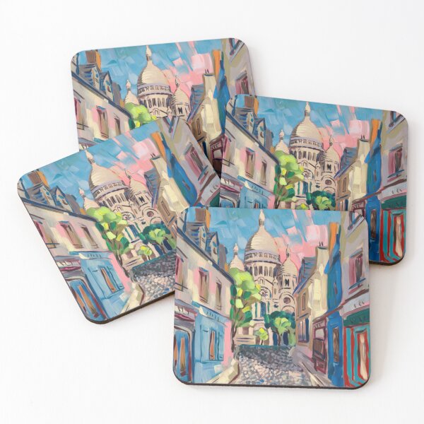 Item preview, Montmartre, Paris -  Impressionist Travel Poster. Art By Carraann  designed and sold by CARRAANN.