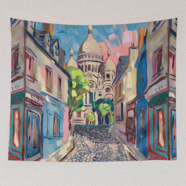 Item preview, Montmartre, Paris -  Impressionist Travel Poster. Art By Carraann  designed and sold by CARRAANN.