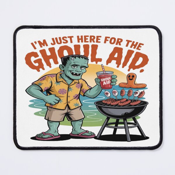 Item preview, I’m Just Here for the Ghoul Aid – Funny Summerween Beach BBQ designed and sold by Rajasekar.