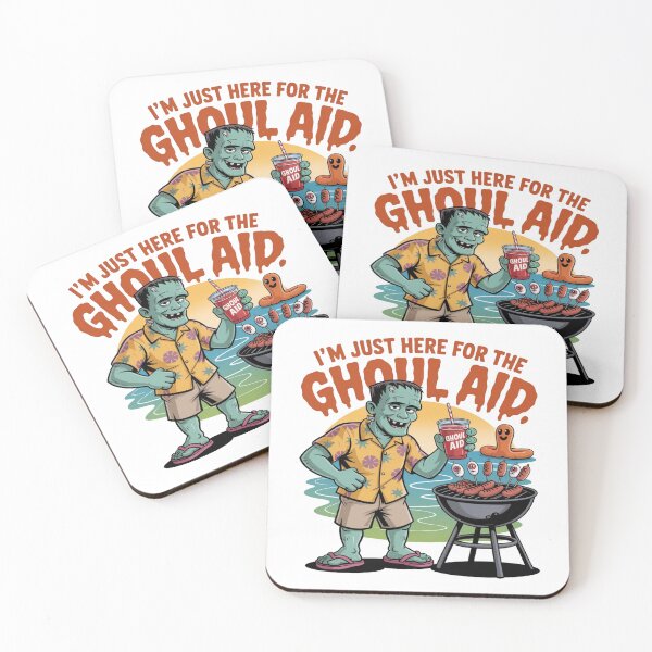Item preview, I’m Just Here for the Ghoul Aid – Funny Summerween Beach BBQ  designed and sold by Rajasekar.