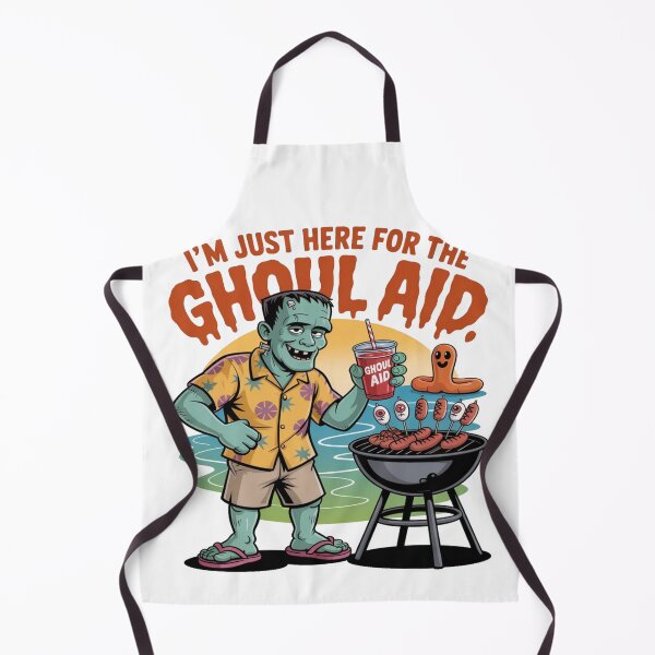 Item preview, I’m Just Here for the Ghoul Aid – Funny Summerween Beach BBQ  designed and sold by Rajasekar.