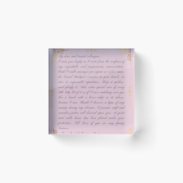 Item preview, Monsieur Gustave's letter designed and sold by katiepdill.