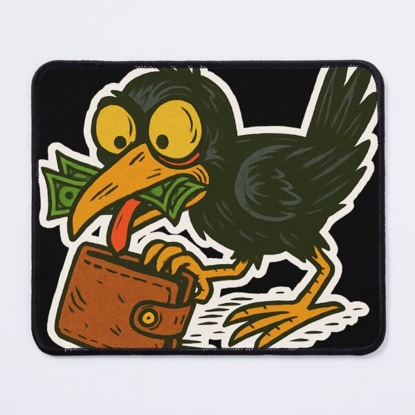 Item preview, Wallet Bandit – Crow Chaos designed and sold by TrashCultSupply.