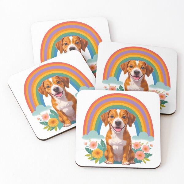 Item preview, Boho Rainbow Beagle – Cute Dog Art for Beagle Lovers designed and sold by Fredster1966.