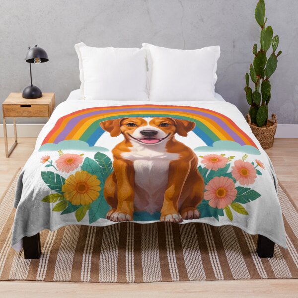 Item preview, Boho Rainbow Beagle – Cute Dog Art for Beagle Lovers designed and sold by Fredster1966.