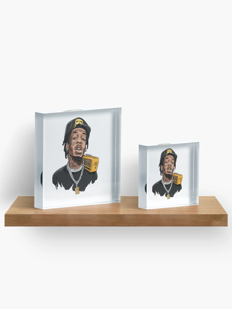 Thumbnail 3 of 5, Acrylic Block,  Retro Rapper Throwback designed and sold by Ragil-Studio.