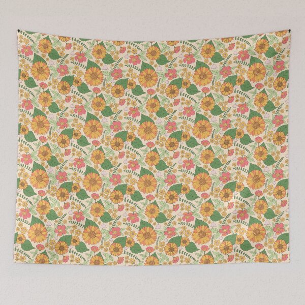 Item preview, Floral pattern designed and sold by thethreecircles.