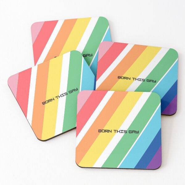 Item preview, Born This Gay Rainbow Pride LGBTQ Statement designed and sold by TheSistersDuo.