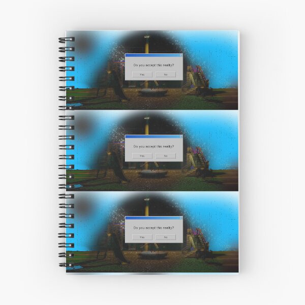 Item preview, "Do You Accept This Reality?" Glitchy Liminal Space Alternate Reality Retro Computer Popup Graphic designed and sold by BluOddities.